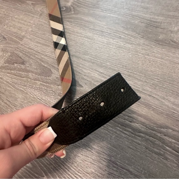 Burberry London Exploded Check Pattern Canvas Belt Size 36 - Picture 6 of 10